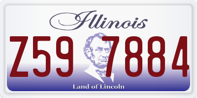 IL license plate Z597884