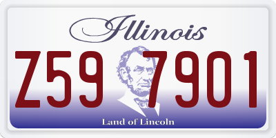 IL license plate Z597901