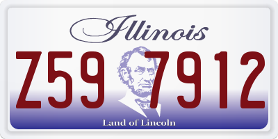 IL license plate Z597912