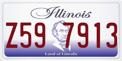 IL license plate Z597913