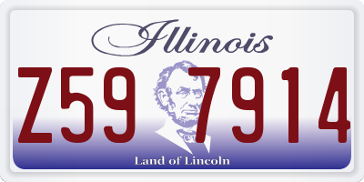 IL license plate Z597914