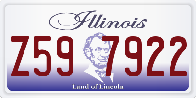IL license plate Z597922