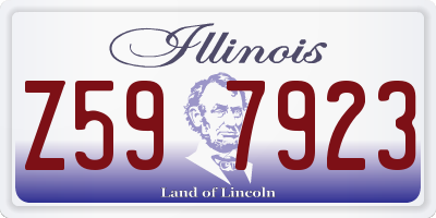 IL license plate Z597923