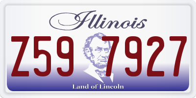 IL license plate Z597927