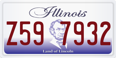 IL license plate Z597932