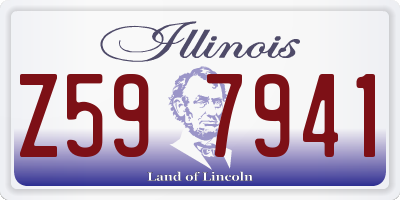IL license plate Z597941