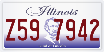 IL license plate Z597942