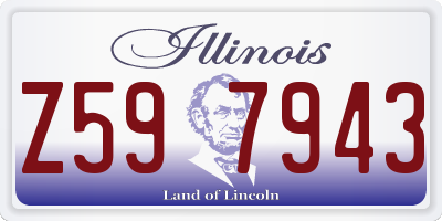 IL license plate Z597943