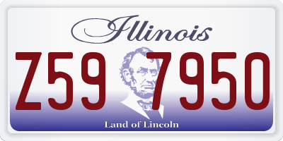 IL license plate Z597950