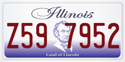 IL license plate Z597952