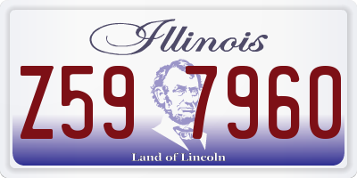 IL license plate Z597960