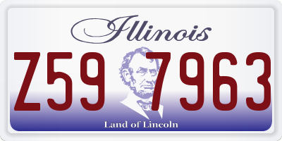 IL license plate Z597963