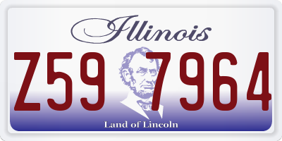 IL license plate Z597964