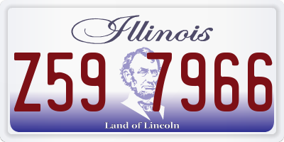 IL license plate Z597966