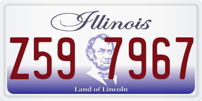 IL license plate Z597967