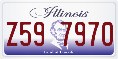 IL license plate Z597970