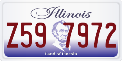 IL license plate Z597972