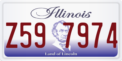 IL license plate Z597974