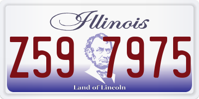 IL license plate Z597975