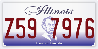 IL license plate Z597976