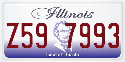 IL license plate Z597993