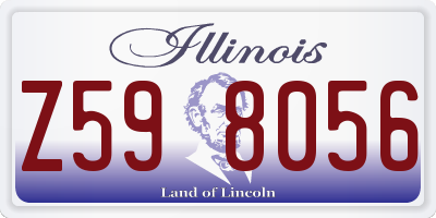 IL license plate Z598056