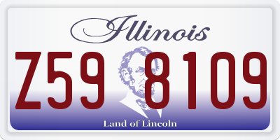 IL license plate Z598109