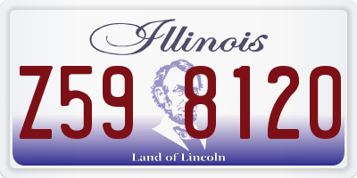 IL license plate Z598120
