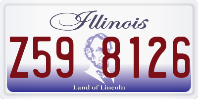 IL license plate Z598126