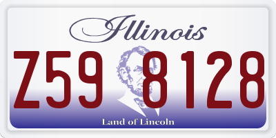 IL license plate Z598128
