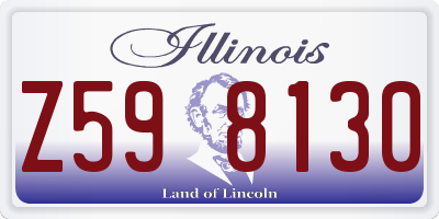 IL license plate Z598130
