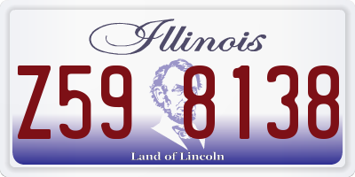 IL license plate Z598138