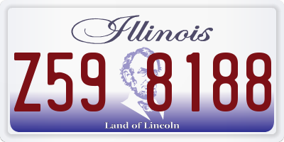 IL license plate Z598188