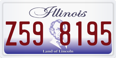 IL license plate Z598195