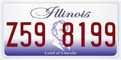 IL license plate Z598199