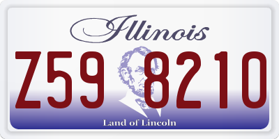 IL license plate Z598210