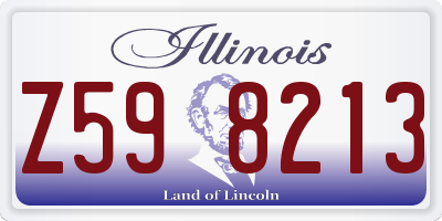 IL license plate Z598213