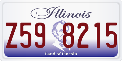 IL license plate Z598215
