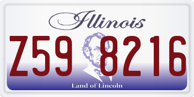 IL license plate Z598216