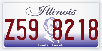 IL license plate Z598218