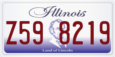 IL license plate Z598219