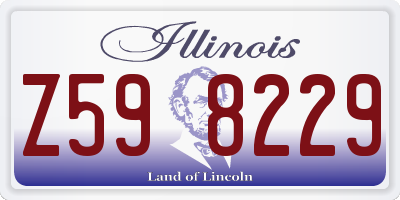 IL license plate Z598229