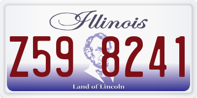 IL license plate Z598241