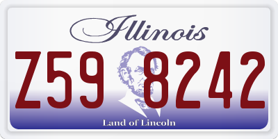 IL license plate Z598242