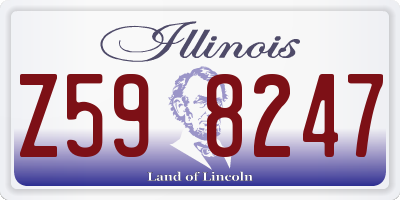 IL license plate Z598247