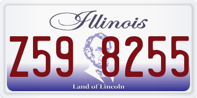 IL license plate Z598255