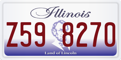 IL license plate Z598270
