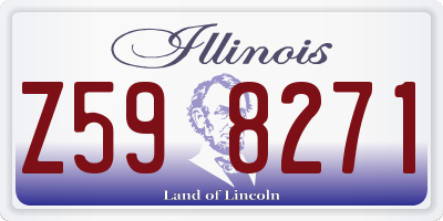 IL license plate Z598271