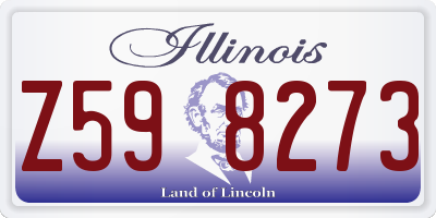 IL license plate Z598273