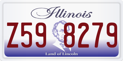 IL license plate Z598279